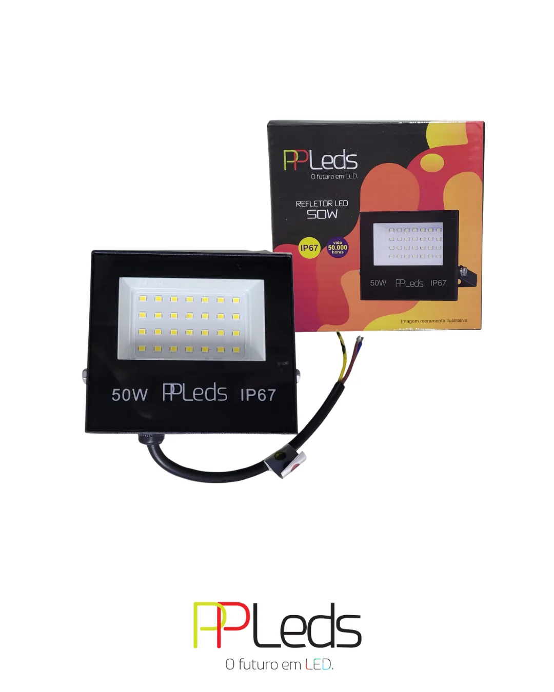 Refletor de led 50W, 6000K, IP 67