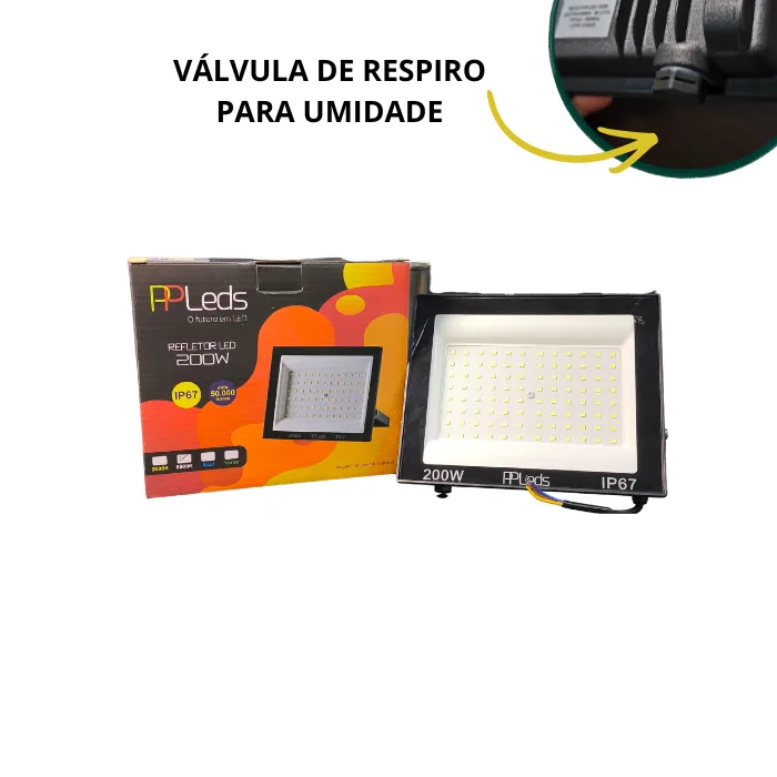 Refletor de Led 200W, 6000K IP67