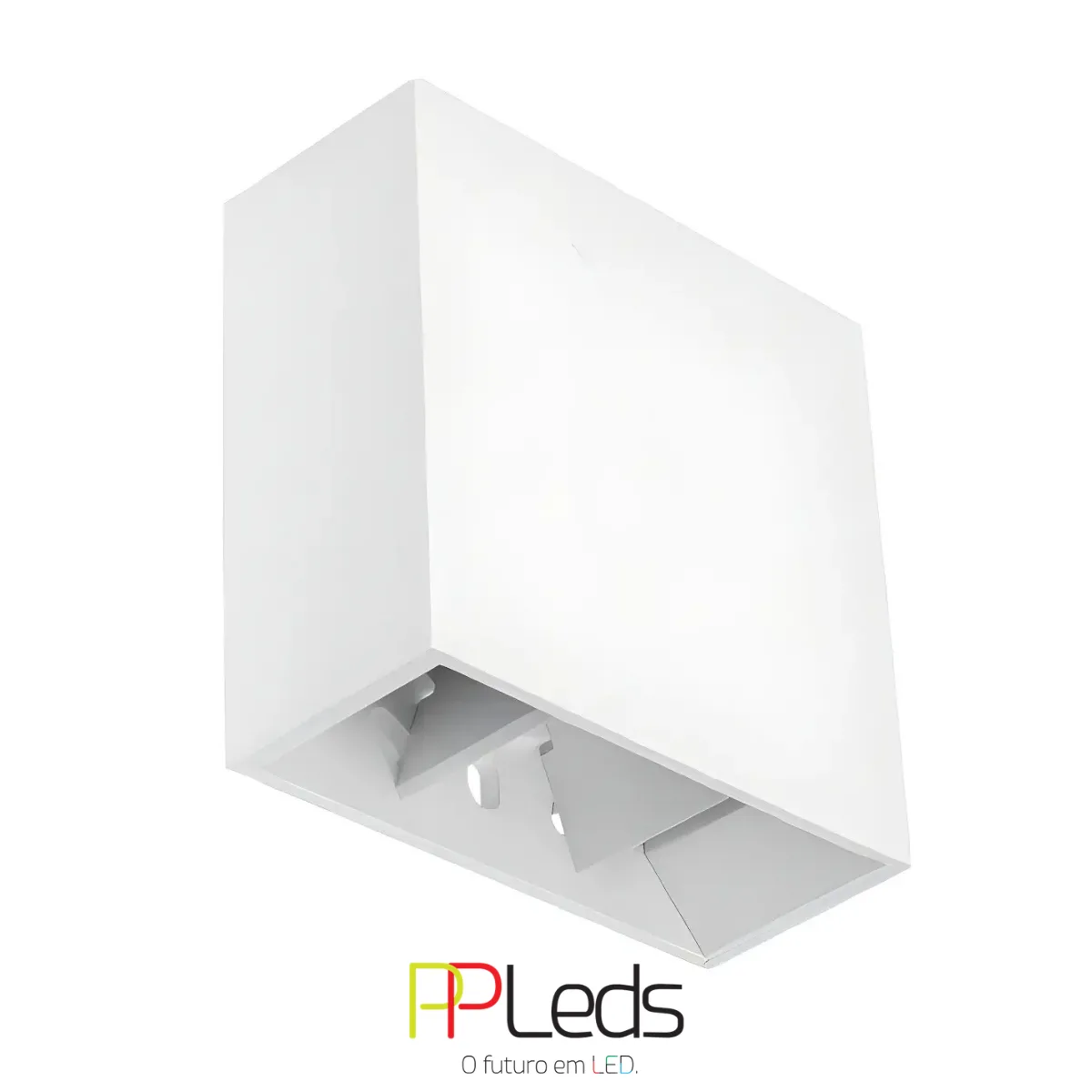 Arandela Cubo Slim . Branca. 5W 3000K.